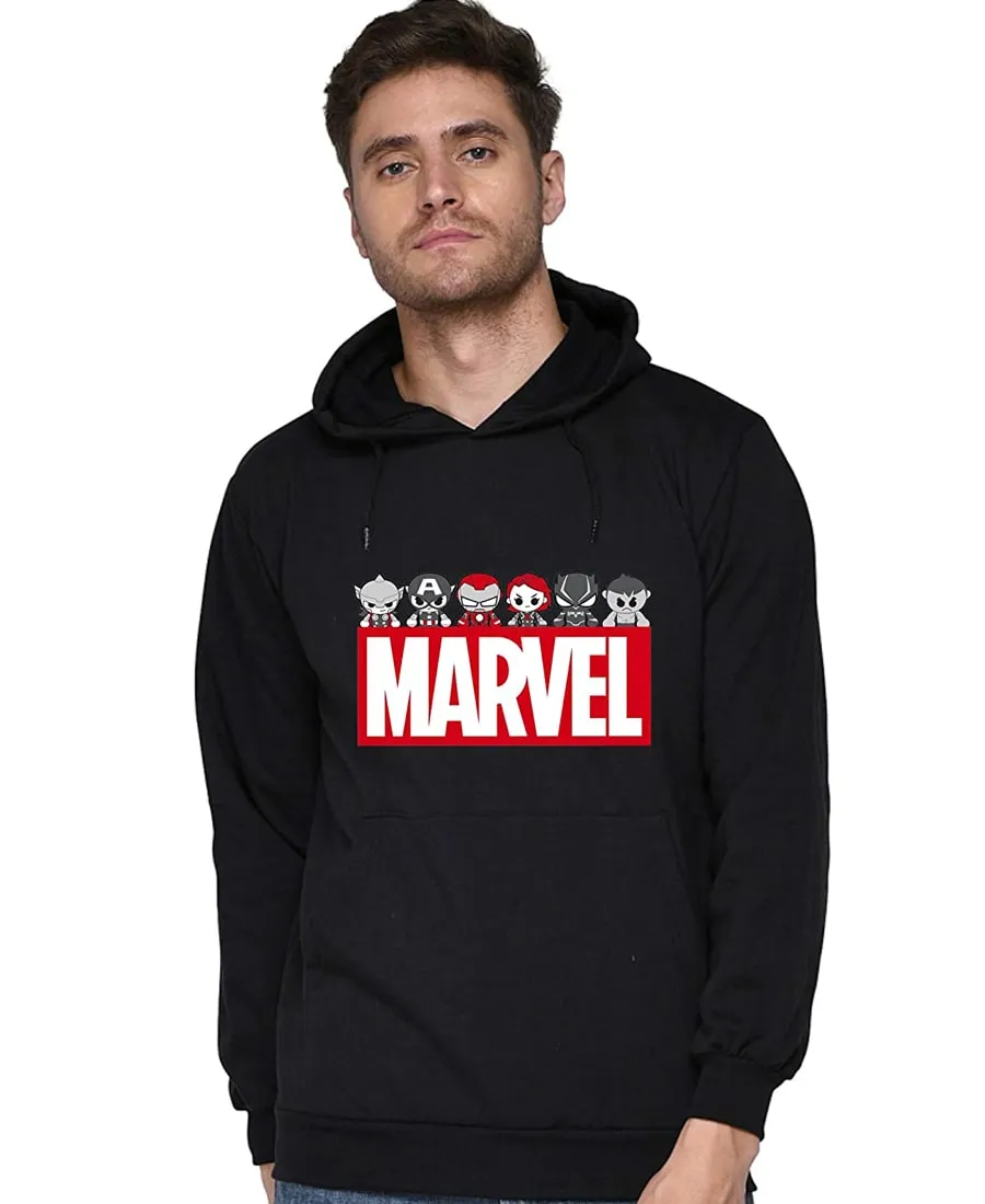 SXV STYLE Unisex Printed Hoodie : Marvel