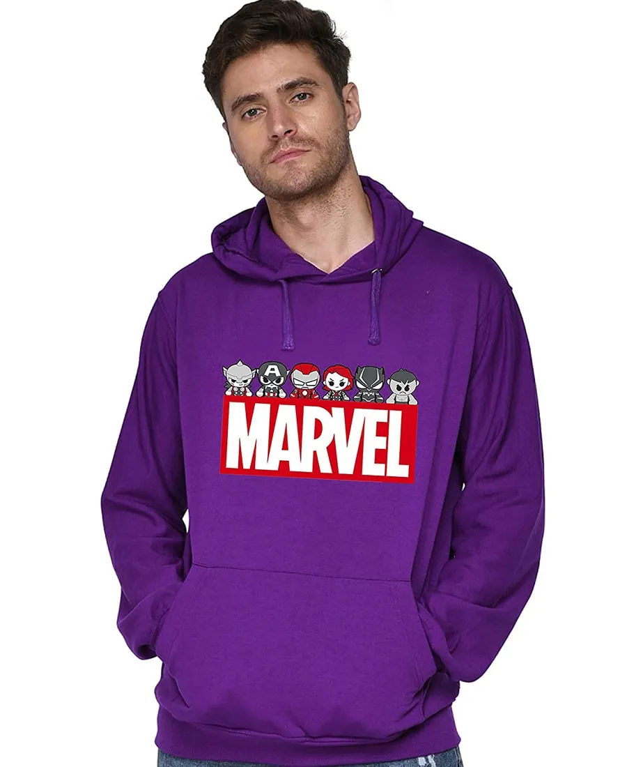 SXV STYLE Unisex Printed Hoodie : Marvel