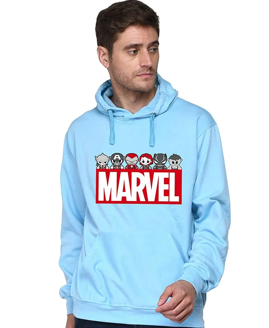 SXV STYLE Unisex Printed Hoodie : Marvel