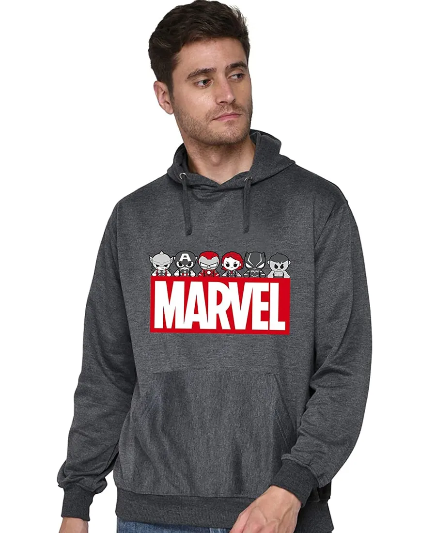 SXV STYLE Unisex Printed Hoodie : Marvel