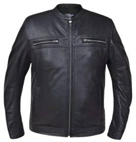 The "Oliver" Lightweight Black Leather Fashion Jacket