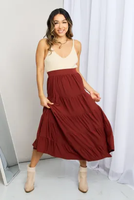 The Wynn Tiered Midi Skirt