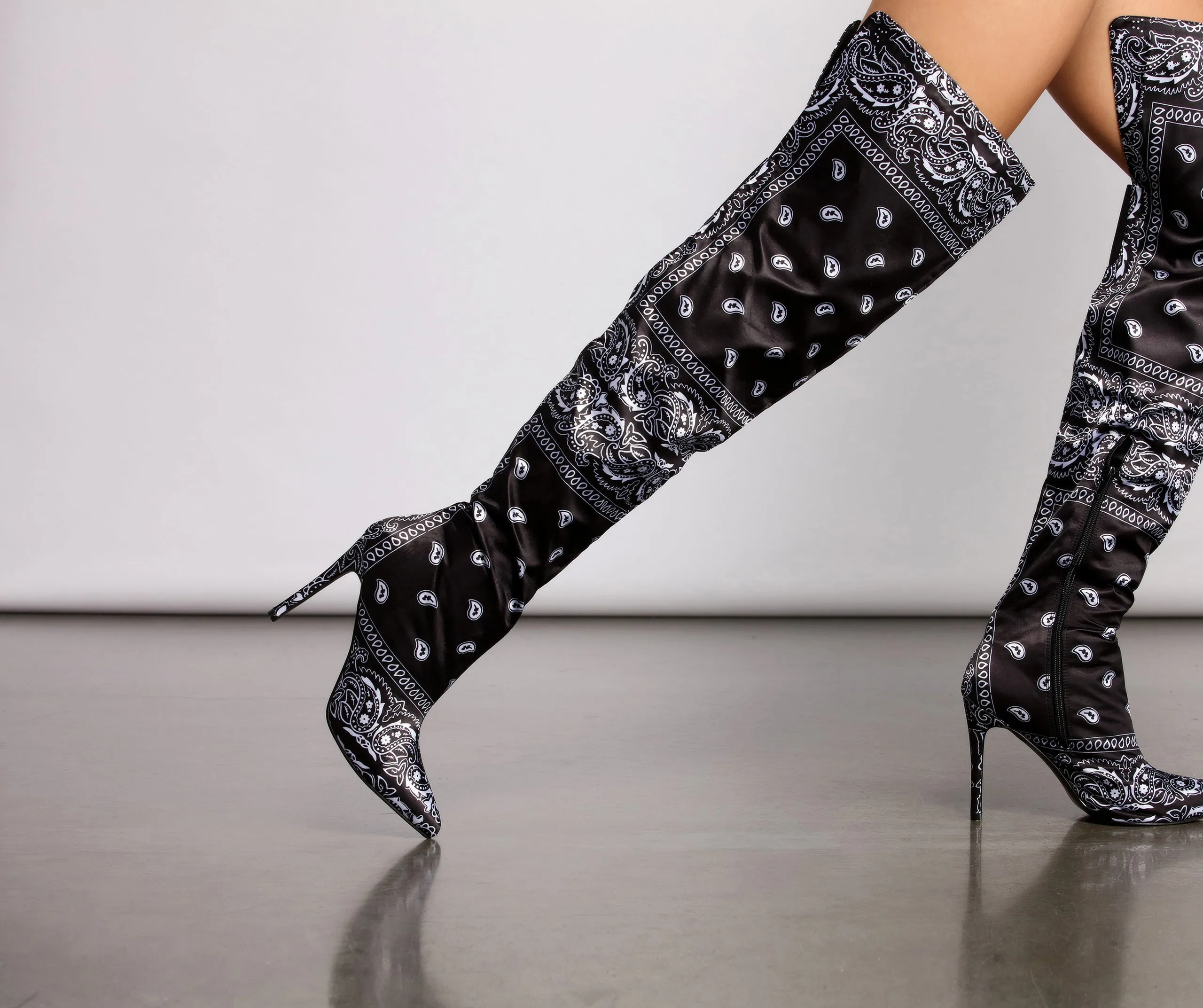 Trendy Thigh-High Pointed Toe Stiletto Boots