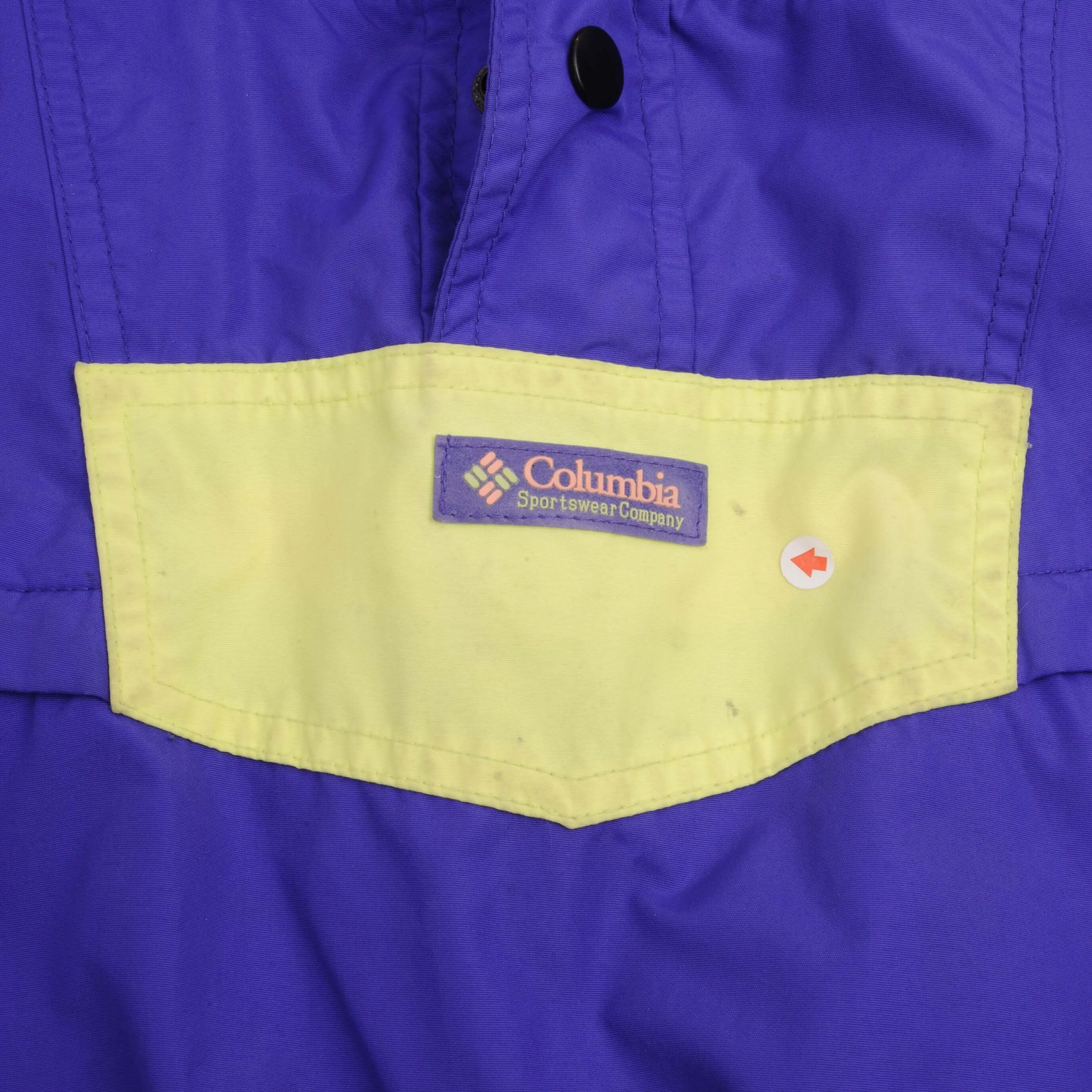 VINTAGE COLUMBIA WINDBREAKER 1990S PULLOVER JACKET SIZE MEDIUM