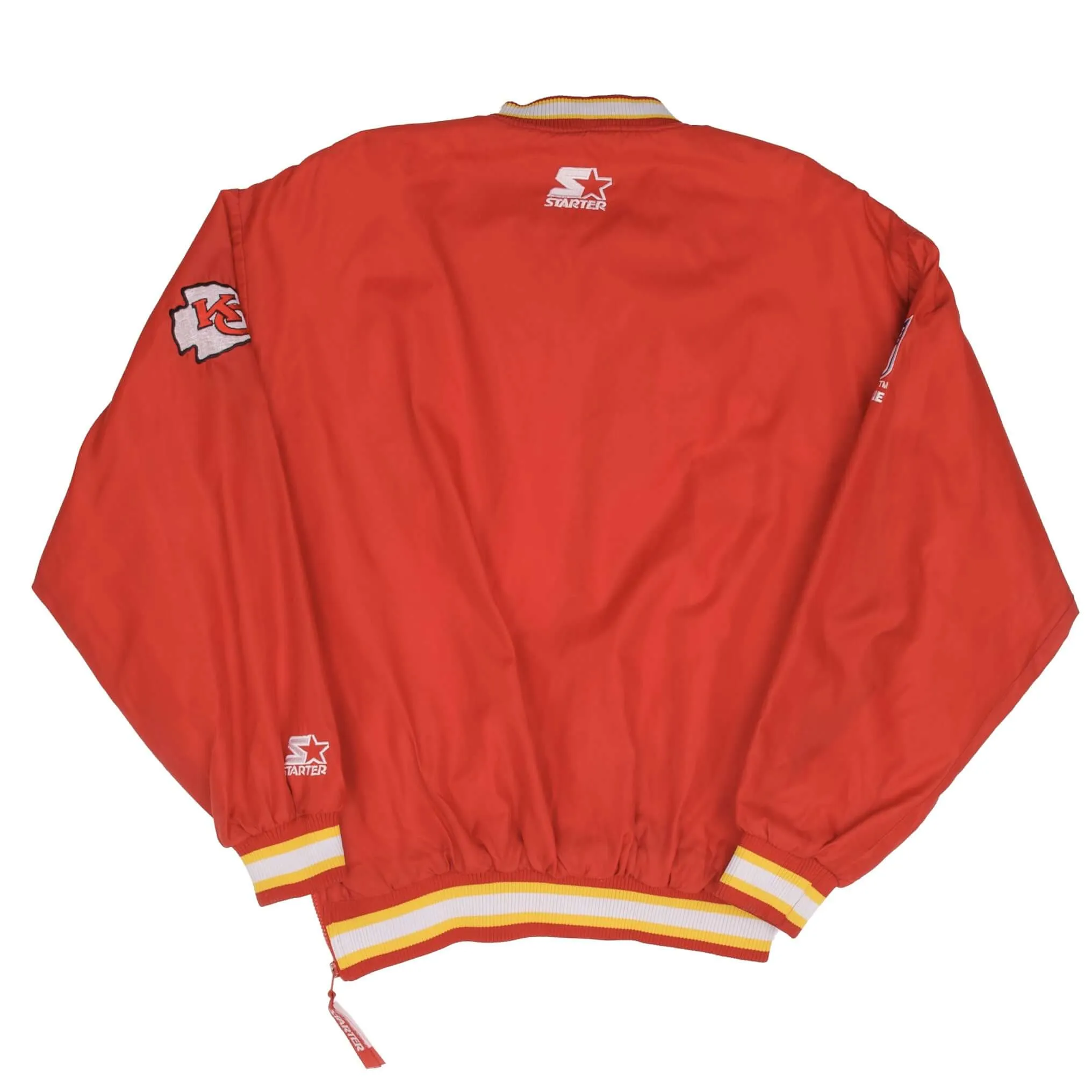 VINTAGE NFL KANSAS CITY CHIEFS PULLOVER WINDBREAKER JACKET 1990S SIZE MEDIUM