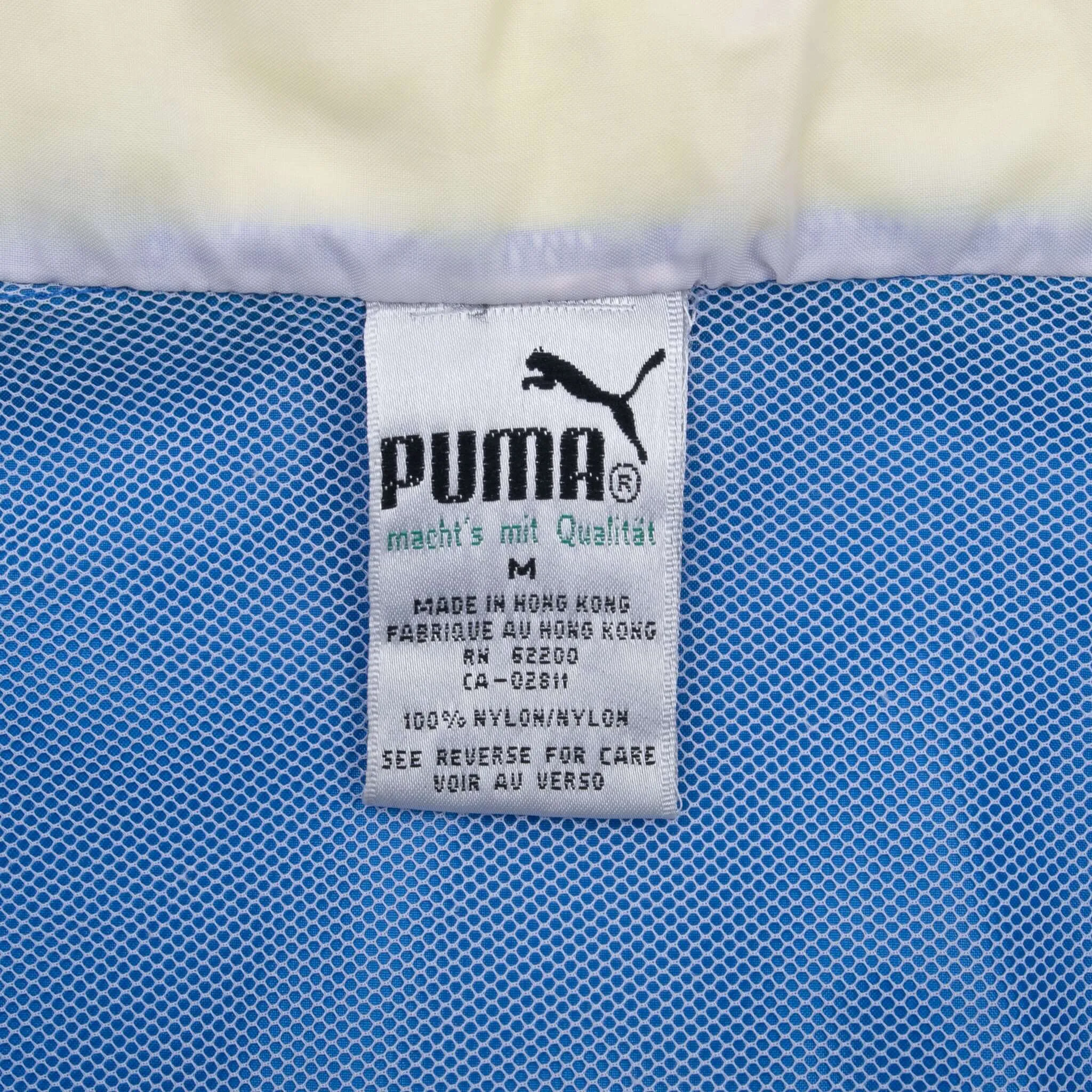 VINTAGE PUMA NEON WINDBREAKER JACKET 1980S MEDIUM