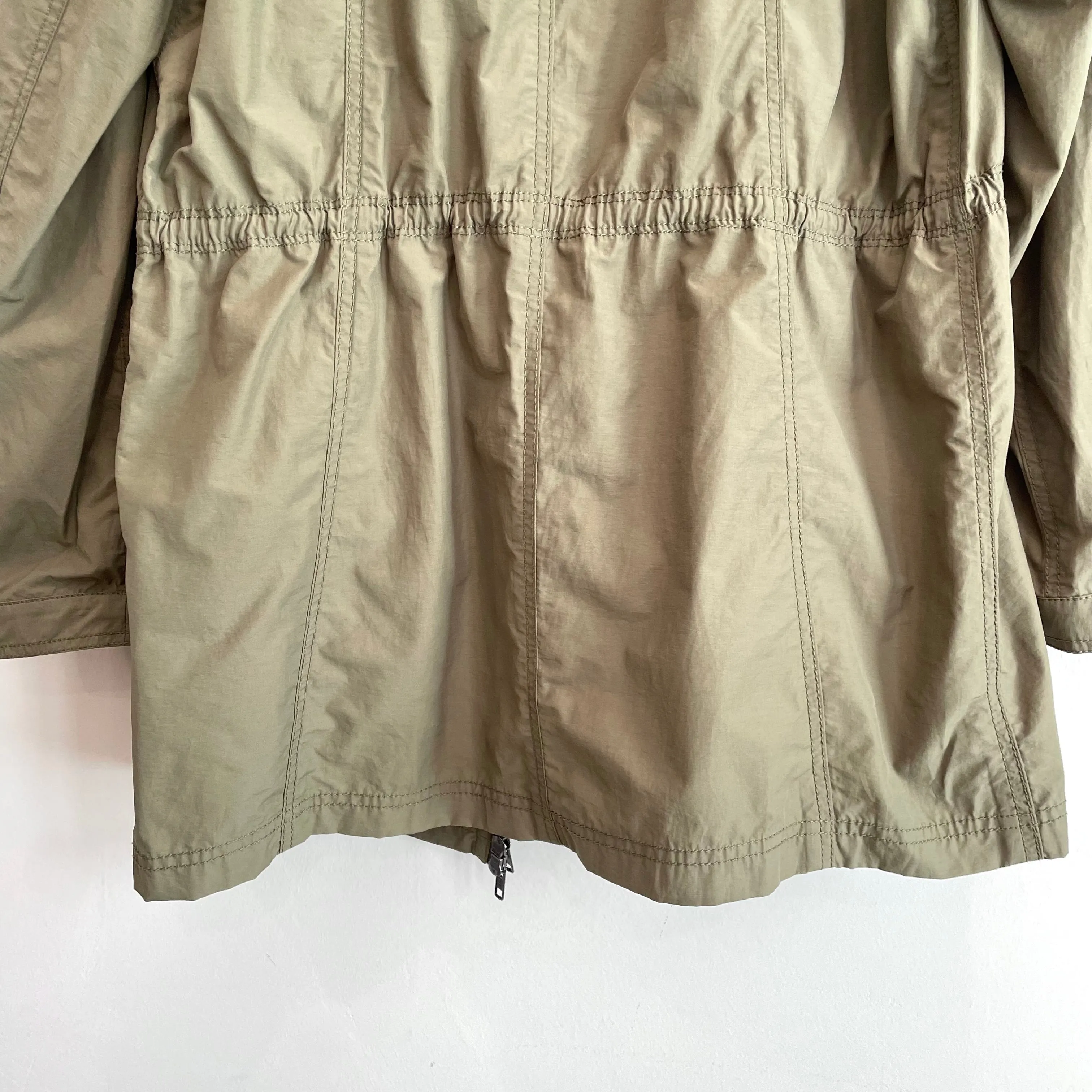 Zip Front Packable Hood Windbreaker Jacket